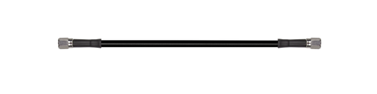 Goodridge 15in Universal Brake Line Assembly w/SS Fittings & Black Hose