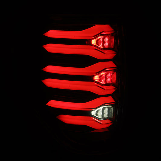 AlphaRex 09-14 Ford F150 LUXX LED Taillights - AlphaBlack Housing