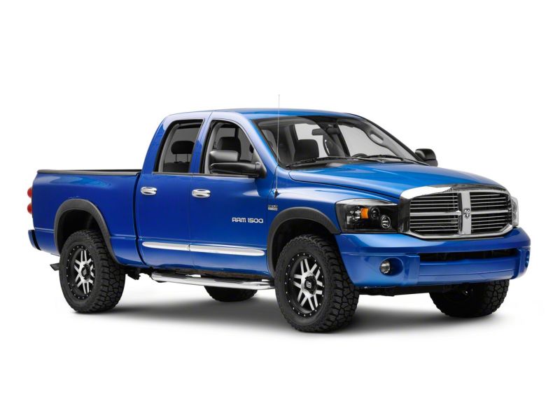 Raxiom 06-08 Dodge RAM 1500 LED Halo Projector Headlights- Black Housing (Clear Lens)