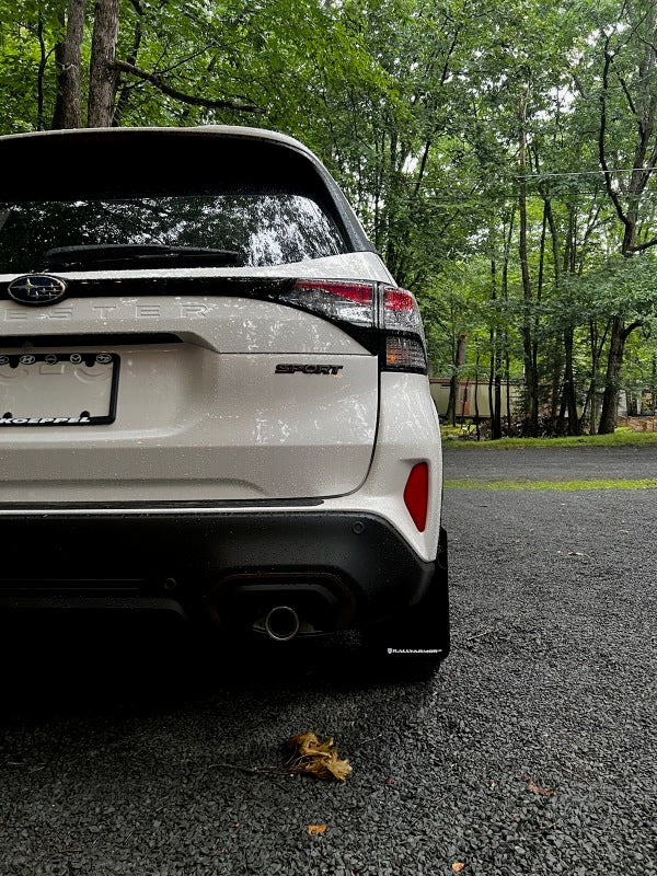 Rally Armor 25-26 Subaru Forester & Hybrid Black UR Mud Flap w/Grey Logo