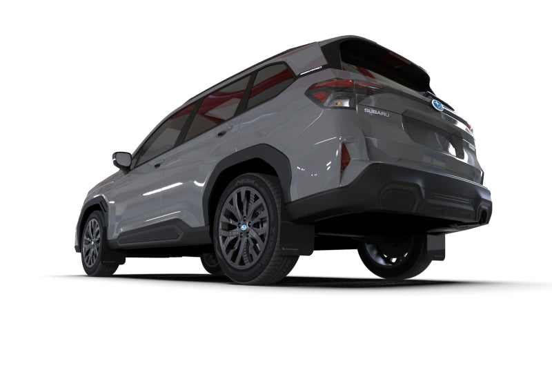 Rally Armor 25-26 Subaru Forester & Hybrid Black UR Mud Flap w/Grey Logo