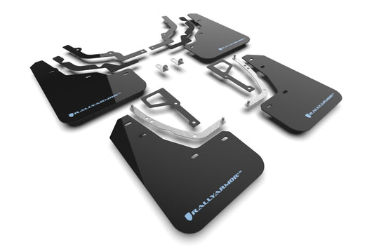 Rally Armor 25-26 Hyundai Ioniq 5 N Black Mud Flap w/Light Blue Logo