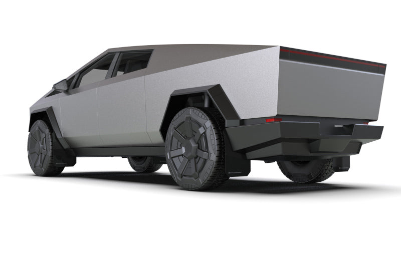 Rally Armor 24-26 Tesla Cybertruck Black UR Mud Flap Silver Logo