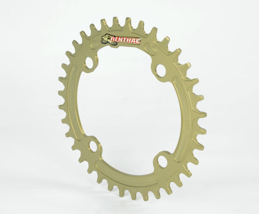 Renthal 1XR Chainring 104 mm. BCD 38T - Hard Anodized Aluminum Gold
