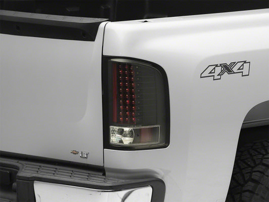 Raxiom 07-13 Chevrolet Silverado 1500 LED Tail Lights- Black Housing (Clear Lens)