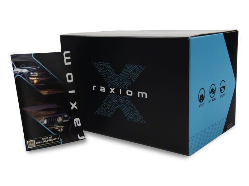 Raxiom 99-04 Ford Mustang Axial Series Headlights w/ Sequential LED Bar- Black Housing (Clear Lens)