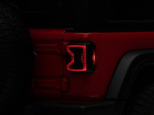 Raxiom 18-23 Jeep Wrangler JL LED Tail Lights- Black Housing (Smoked Lens)