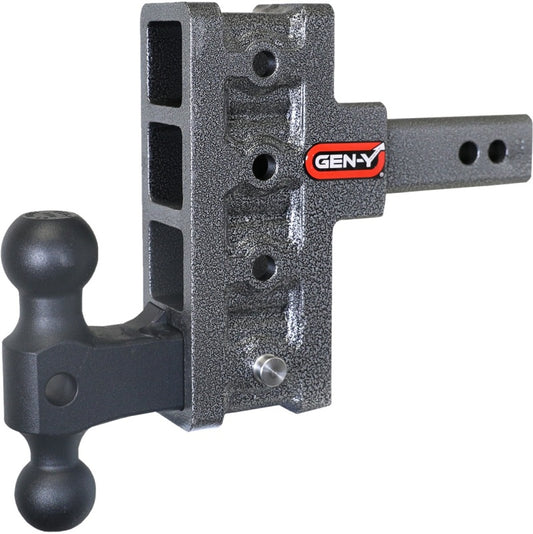 Gen-Y Mega Duty 2in Shank 5in Offset Drop 2K TW 16K Hitch w/GH-051 Dual-Ball
