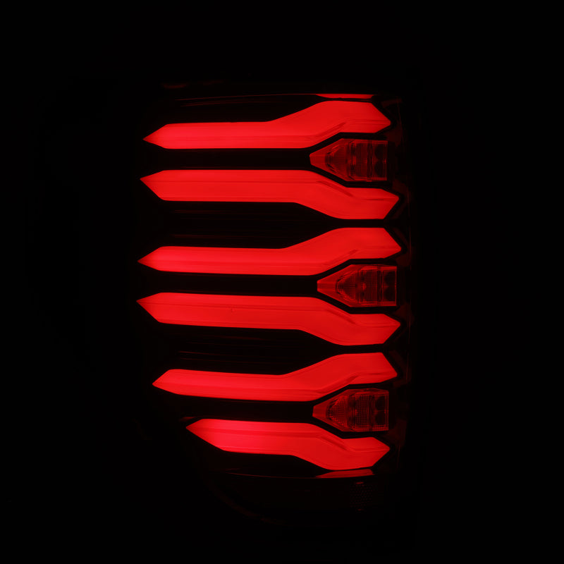 AlphaRex 09-14 Ford F150 LUXX LED Taillights - Black/Red Housing