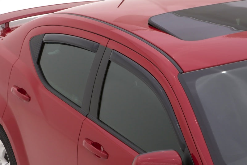 AVS 06-10 Hyundai Accent Ventvisor In-Channel Front & Rear Window Deflectors 4pc - Smoke