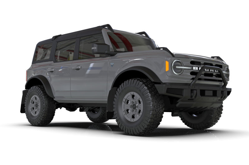 Rally Armor 21-25 Ford Bronco (Steel Bmpr + RR - NO Rptr/Sprt) Blk Mud Flap w/Area Blue Logo