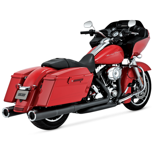 Vance & Hines HD Dresser 95-16 Hi-Output Slipons Black Slip-On Exhaust