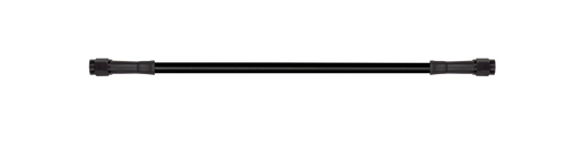 Goodridge 25in Universal Brake Line Assembly w/Black Zinc Fittings & Black Hose