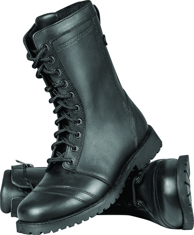 Speed and Strength Fast Times Leather Boots Black Womens Size - 8
