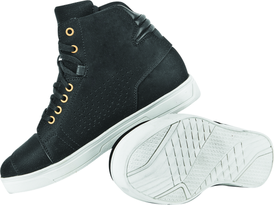 Speed and Strength Mad Dash Leather Shoes Black/White Womens Size - 7