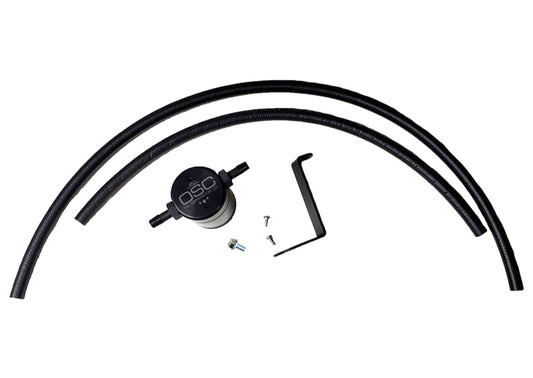 J&amp;L 16-23 Infiniti Q50/Q60 3.0T Oil Separator 3.0 Driver Side - Black Anodized