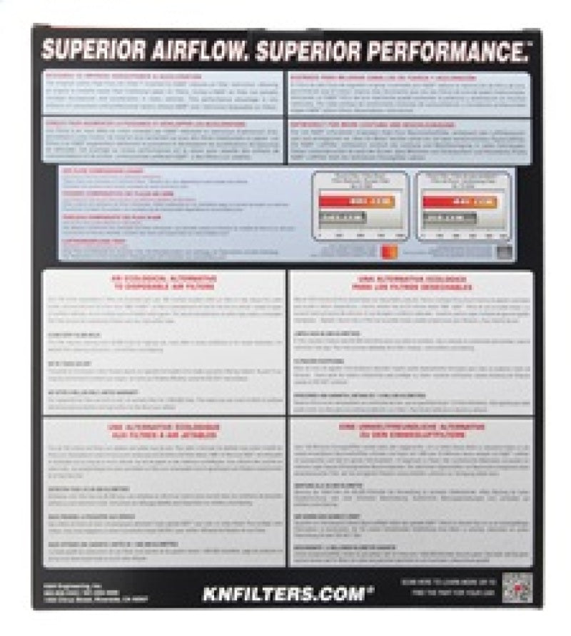 K&N 07 BMW 118D 2.0L-L4 DSL Drop In Air Filter