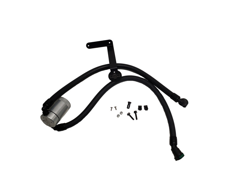 J&amp;L 2011-2023 Ford F-150 2.7L/3.5L/5.0L Passenger Side Oil Separator 3.0 - Clear Anodized