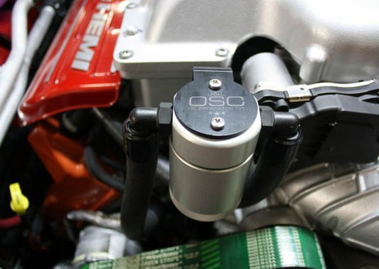 J&amp;L 15-23 Dodge Hellcat/Demon 6.2L Hemi Passenger Side Oil Separator 3.0 - Clear Anodized