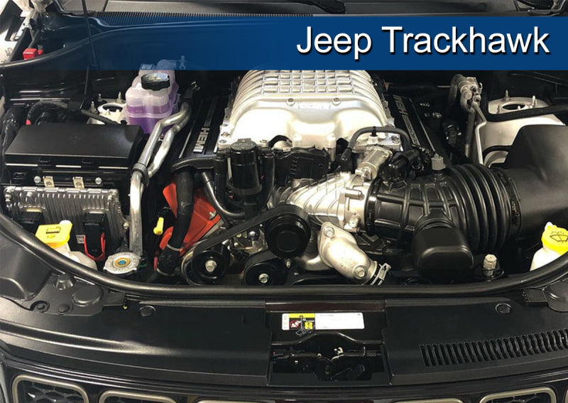 J&amp;L 15-23 Dodge Hellcat/Demon 6.2L Hemi Passenger Side Oil Separator 3.0 - Black Anodized