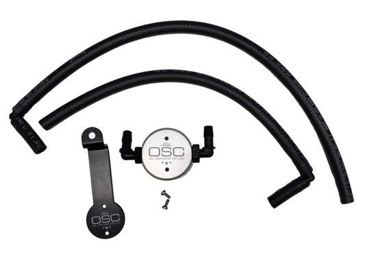 J&amp;L 05-23 Toyota 4Runner 4.0L Driver Side Oil Separator 3.0 - Clear Anodized