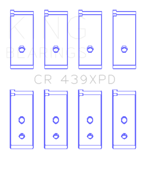 King Honda B-Series Dowel (Size STD) Performance Rod Bearing Set