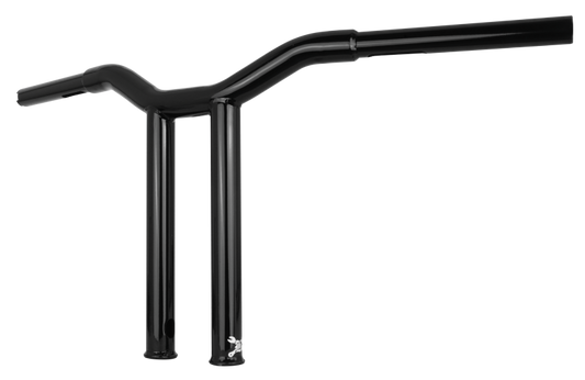 Burly Brand Dominator Straight Bar 12in - Matte Black